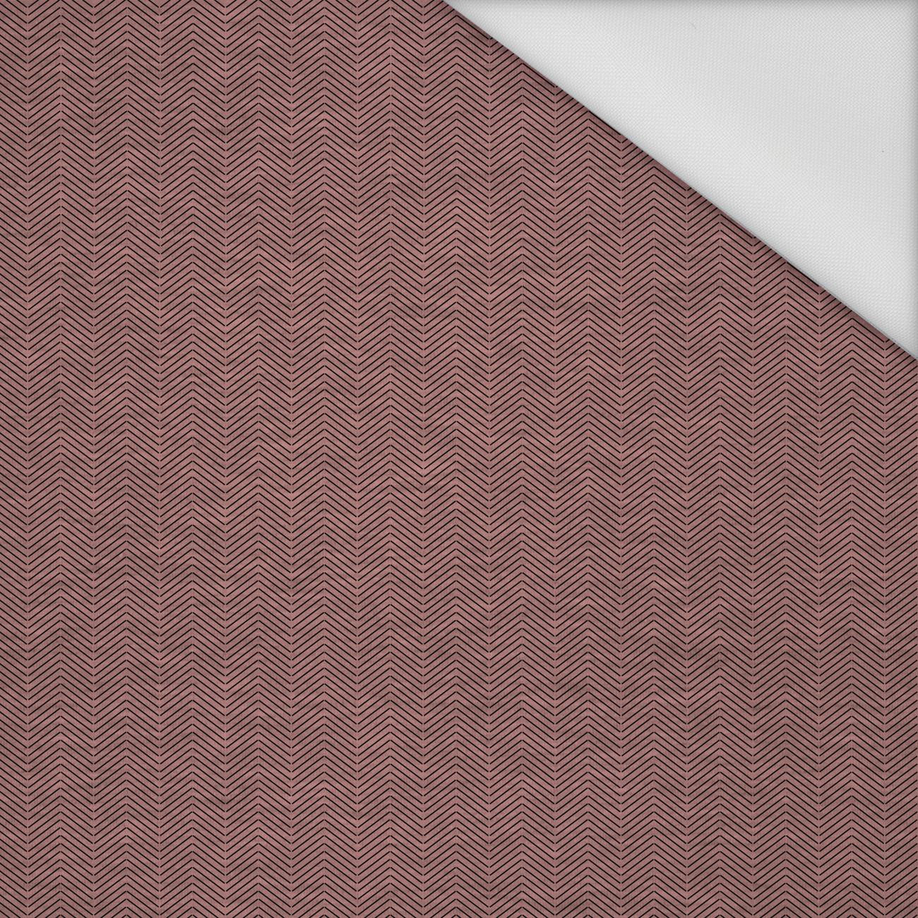 HERRINGBONE / NIGHT CALL / rose quartz - Waterproof woven fabric