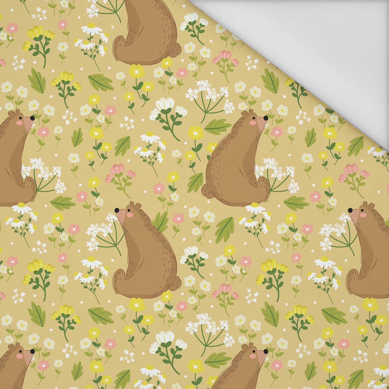 BEARS ON A MEADOW  - Waterproof woven fabric