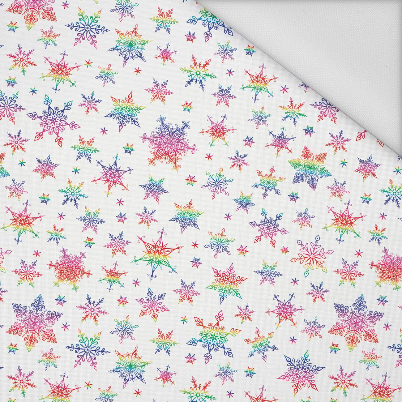 RAINBOW SNOWFLAKES PAT. 2 - Waterproof woven fabric