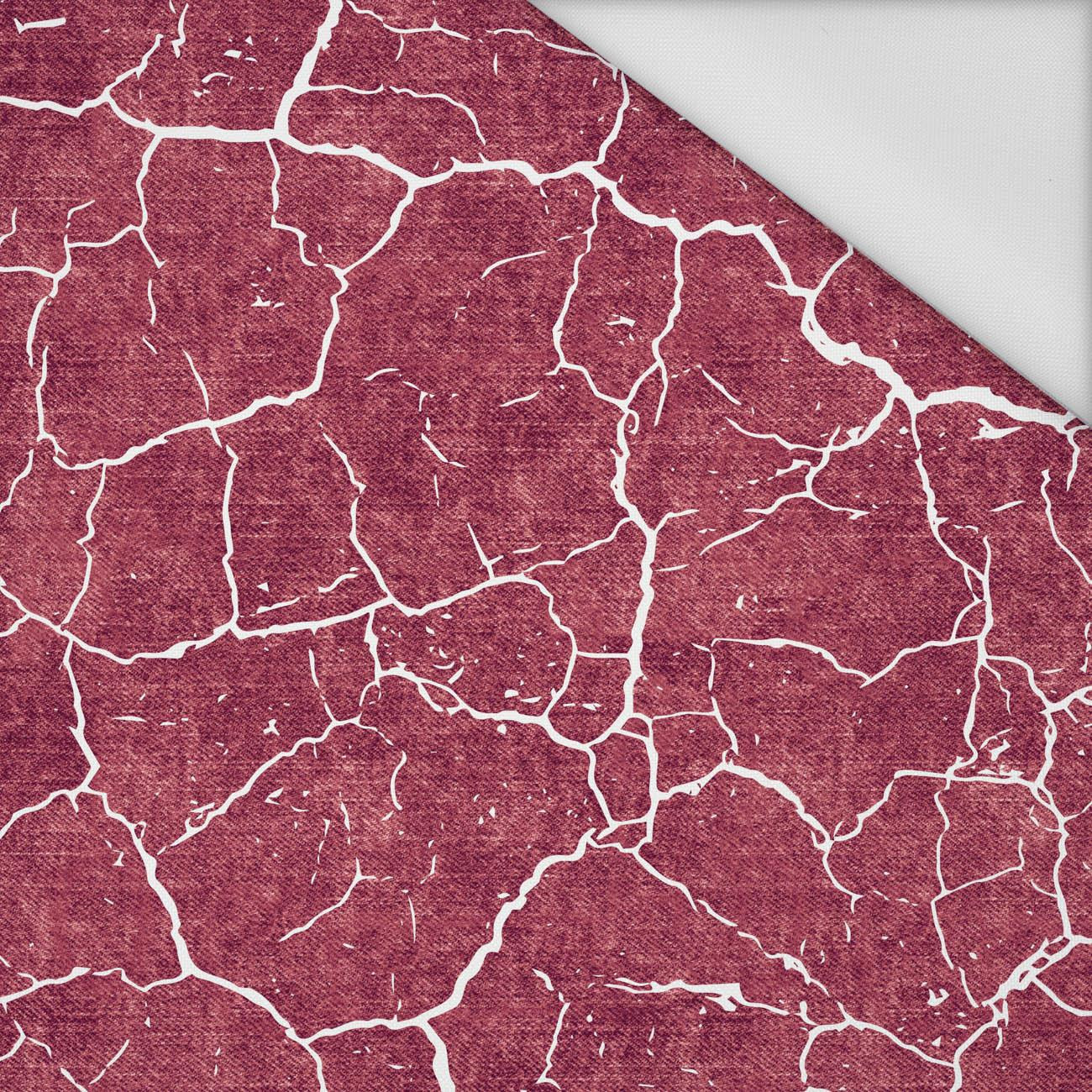 SCORCHED EARTH (white) / ACID WASH (maroon) - Waterproof woven fabric