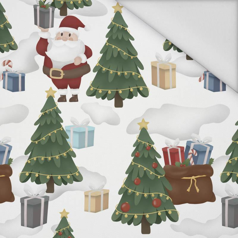 SANTAS WITH A BAGS OF PRESENTS (IN THE SANTA CLAUS FOREST) - Waterproof woven fabric