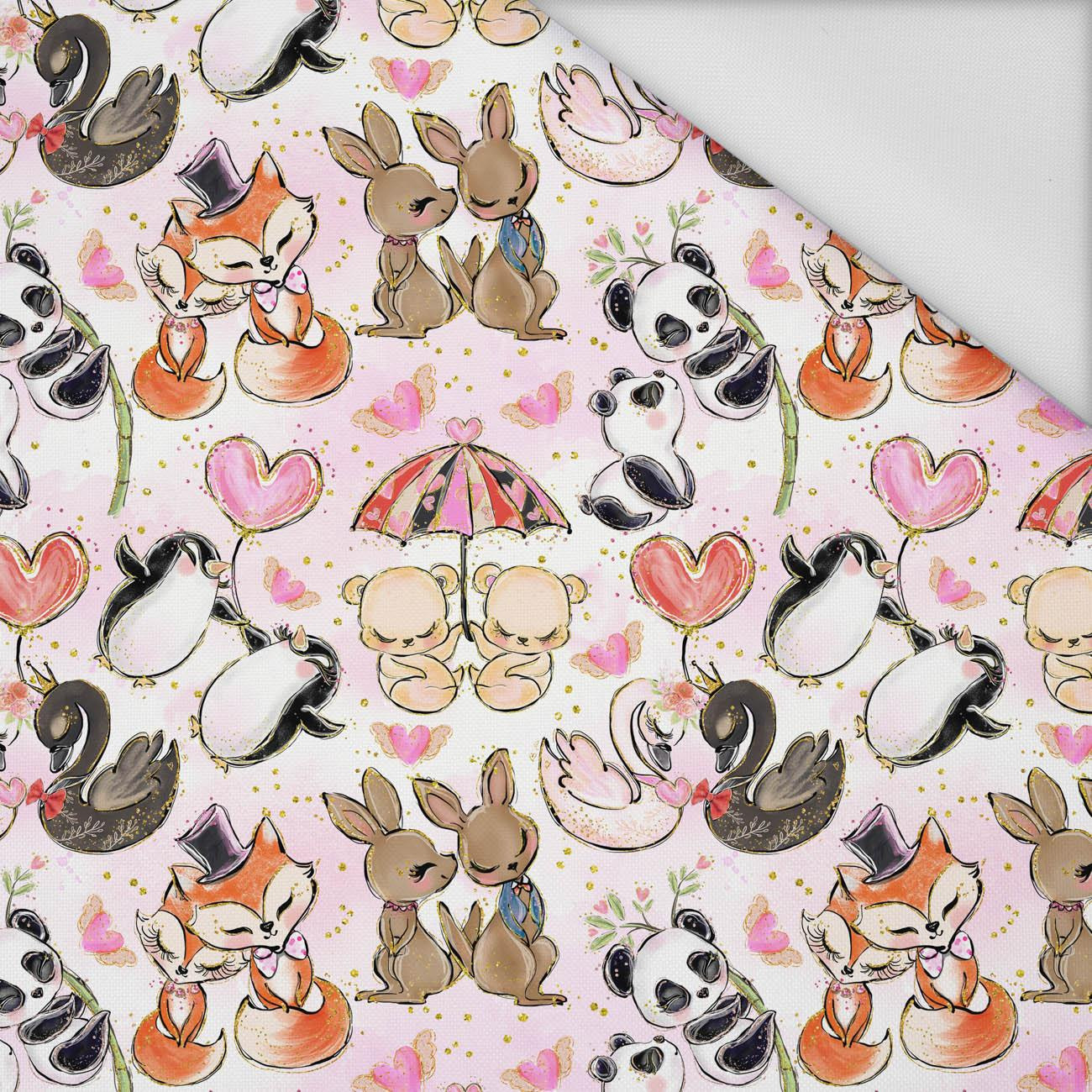 LITTLE ANIMALS IN LOVE - Waterproof woven fabric