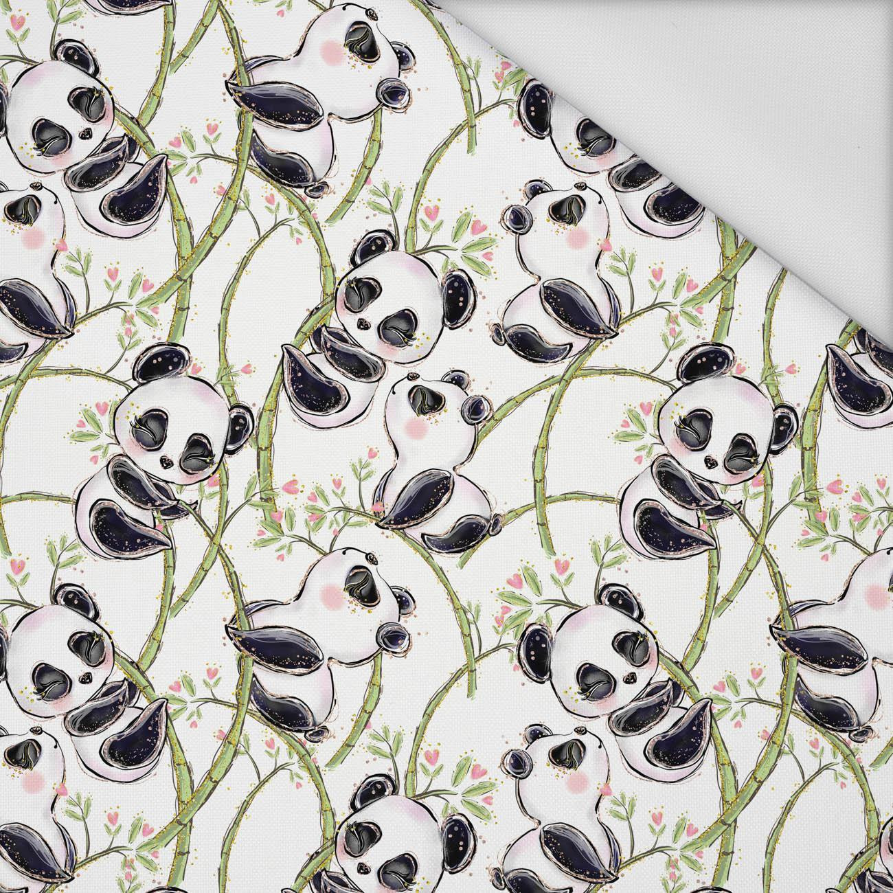 CHARMING PANDAS - Waterproof woven fabric