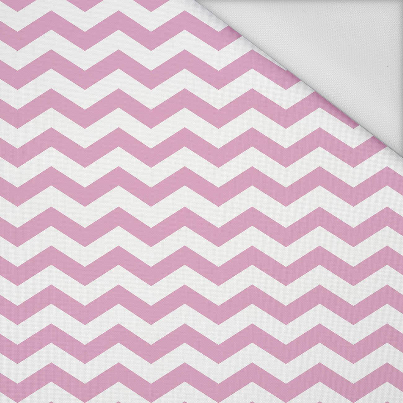 ZIGZAGS / rose quartz - Waterproof woven fabric