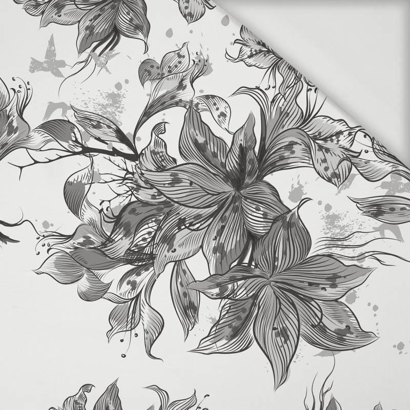 VANILLA BLOSSOM (GREY) - Viscose jersey