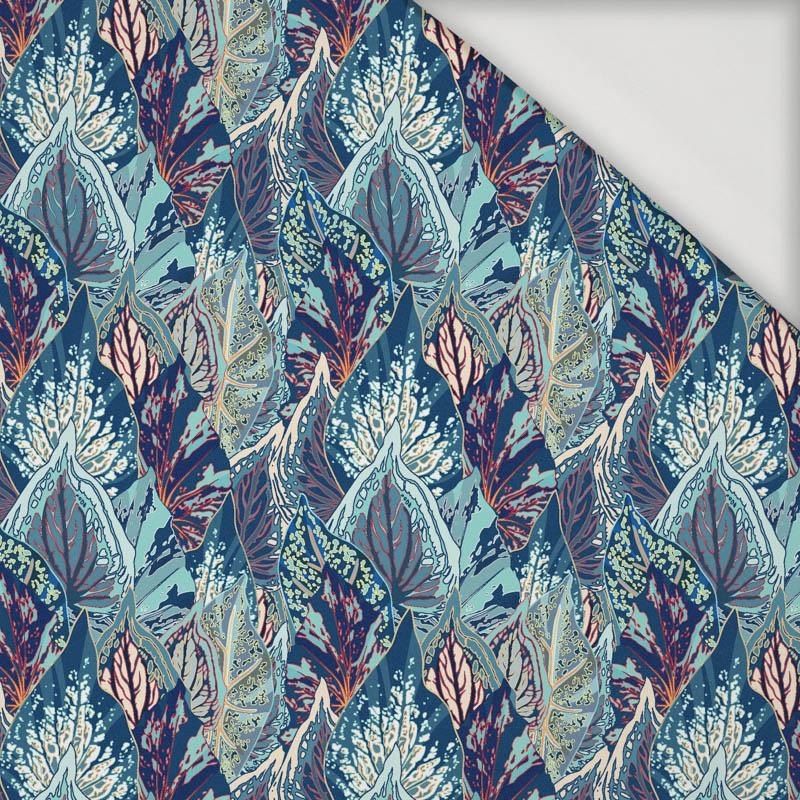 BLUE LEAVES (VINTAGE) - Viscose jersey