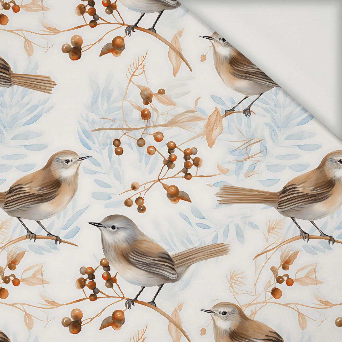 PASTEL BIRDS PAT. 1 - Viscose jersey