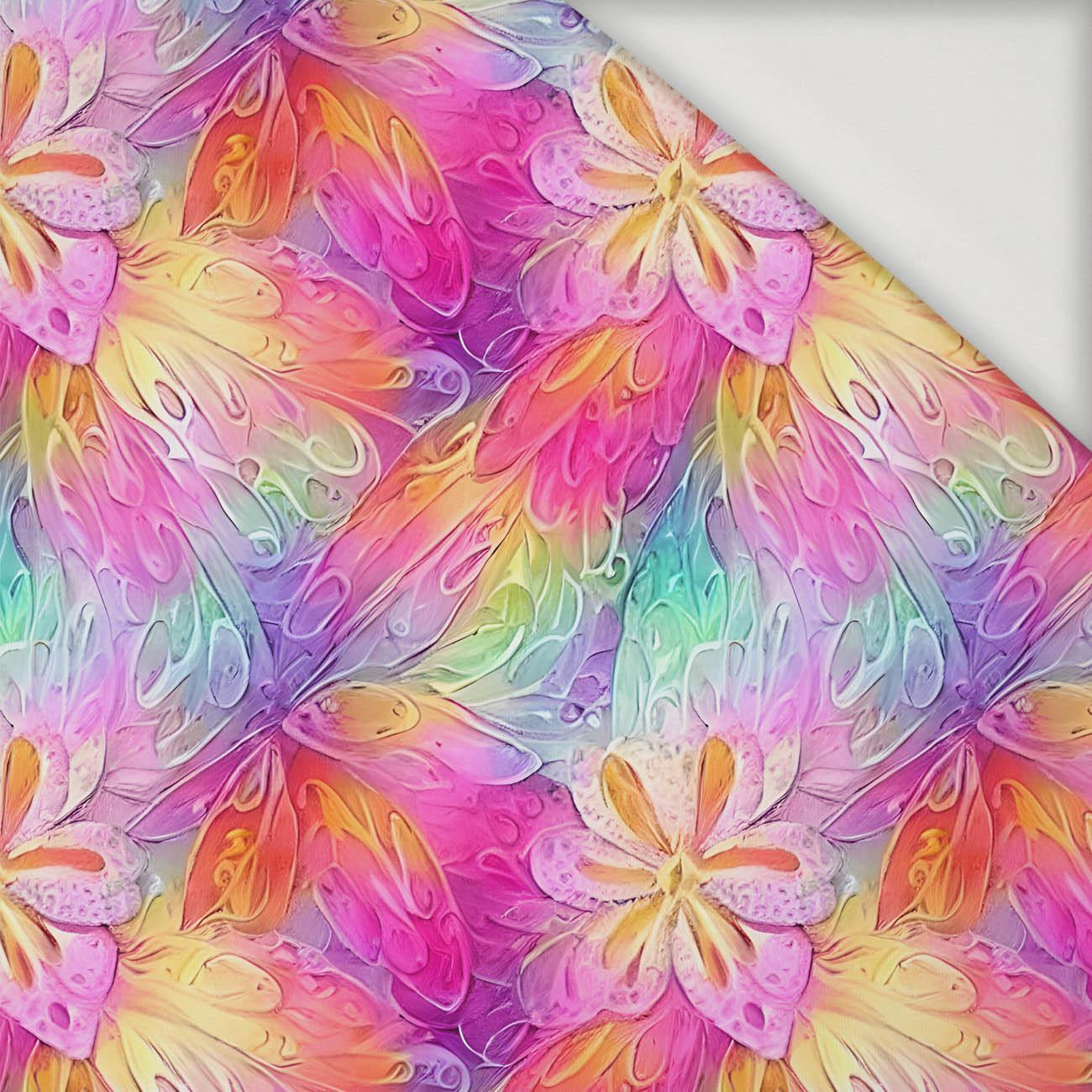 RAINBOW FLOWERS  - Viscose jersey