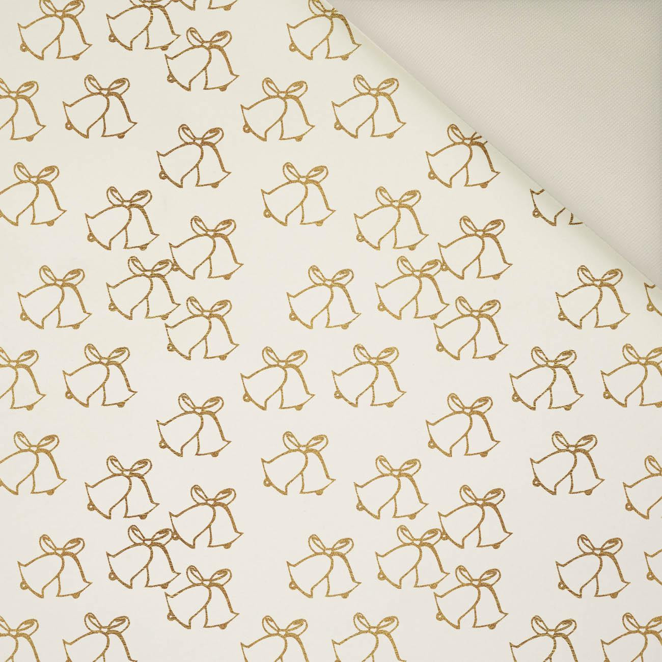 GOLDEN CHRISTMAS BELLS (WHITE CHRISTMAS)- Upholstery velour 