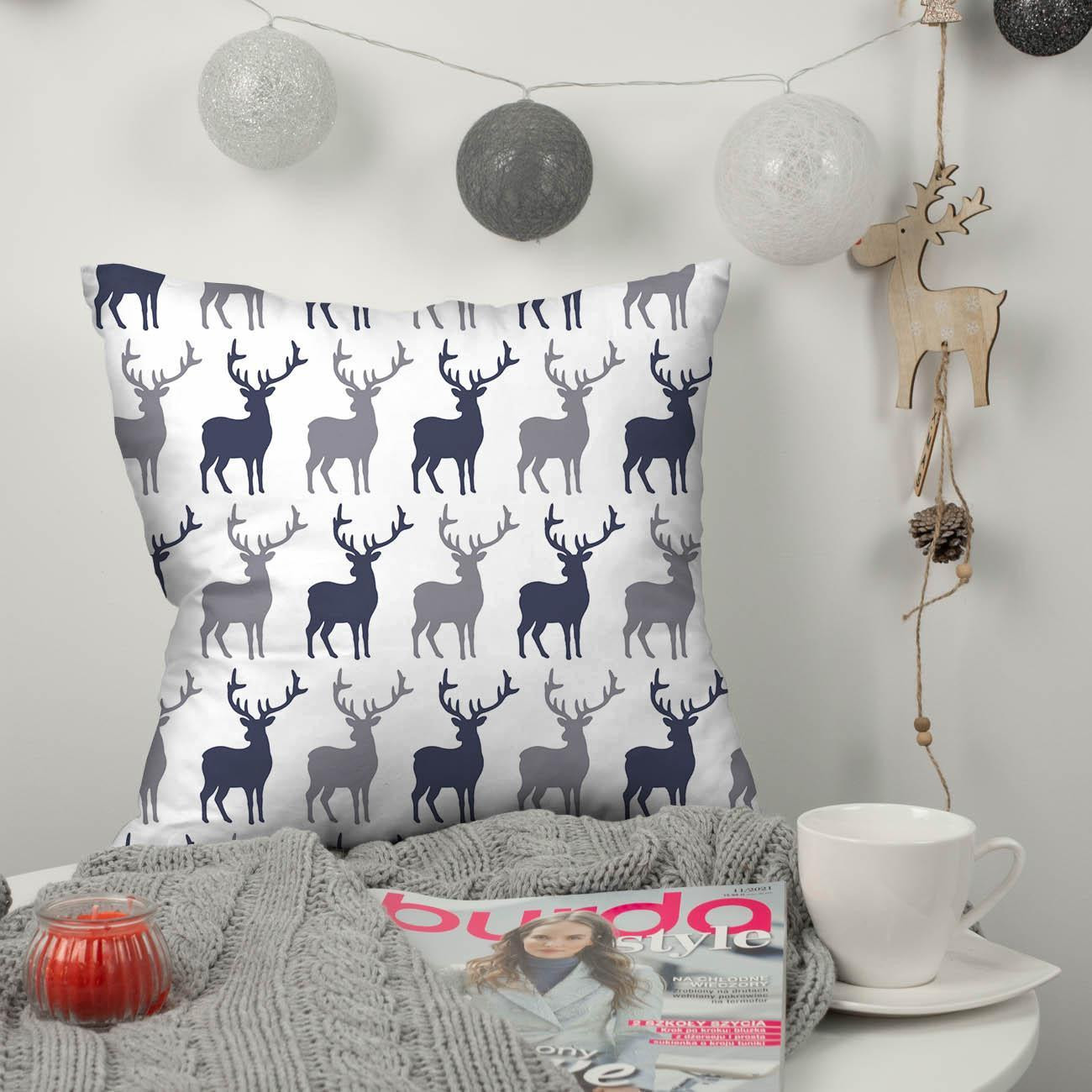 REINDEERS PAT. 4 (WINTER TIME) / white - single jersey 