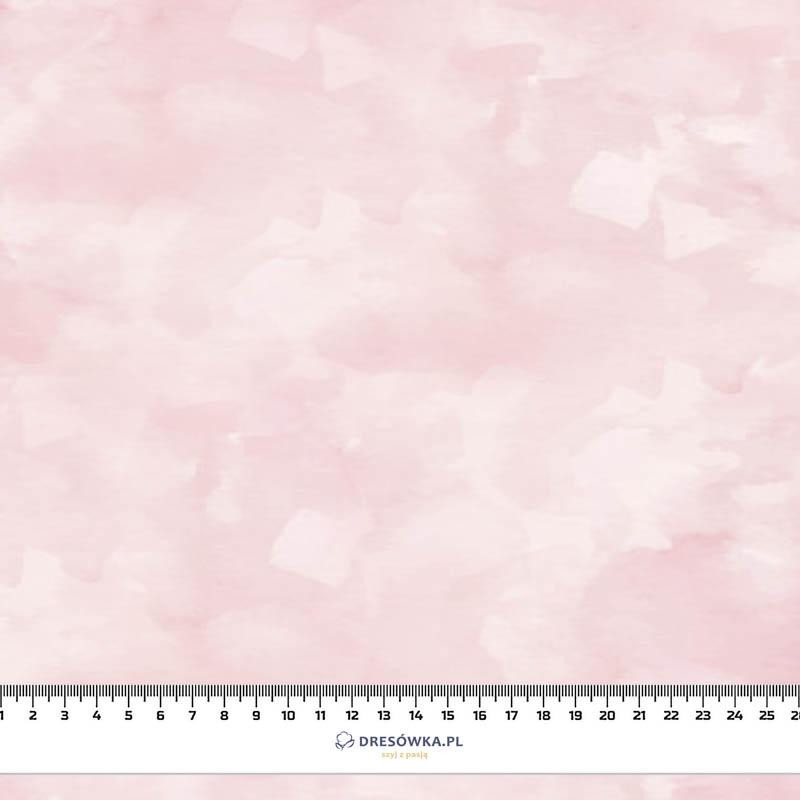 CAMOUFLAGE pat. 2 / pale pink - brushed knit fabric with teddy / alpine fleece