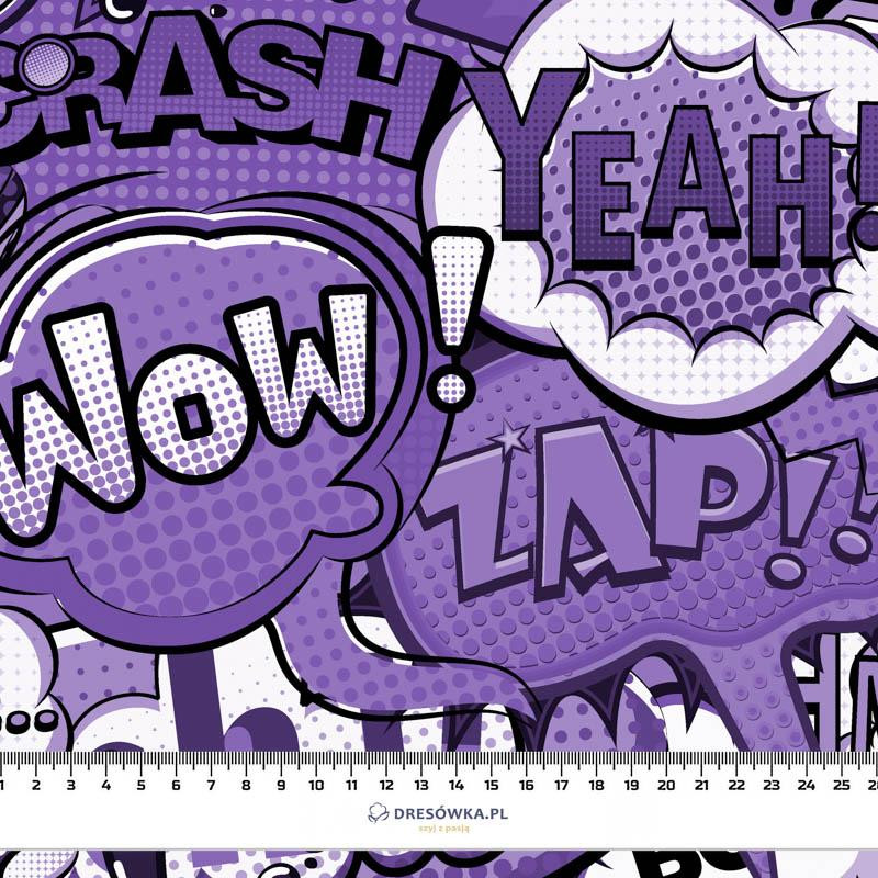 COMIC BOOK (purple) - single jersey with elastane 