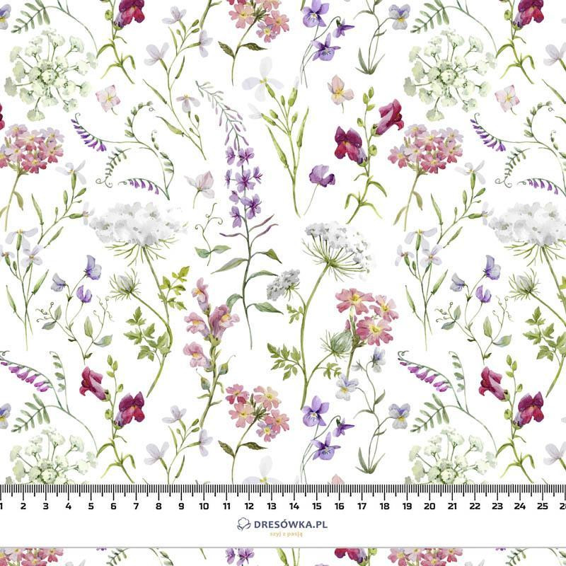 PASTEL FLOWERS - viscose woven fabric