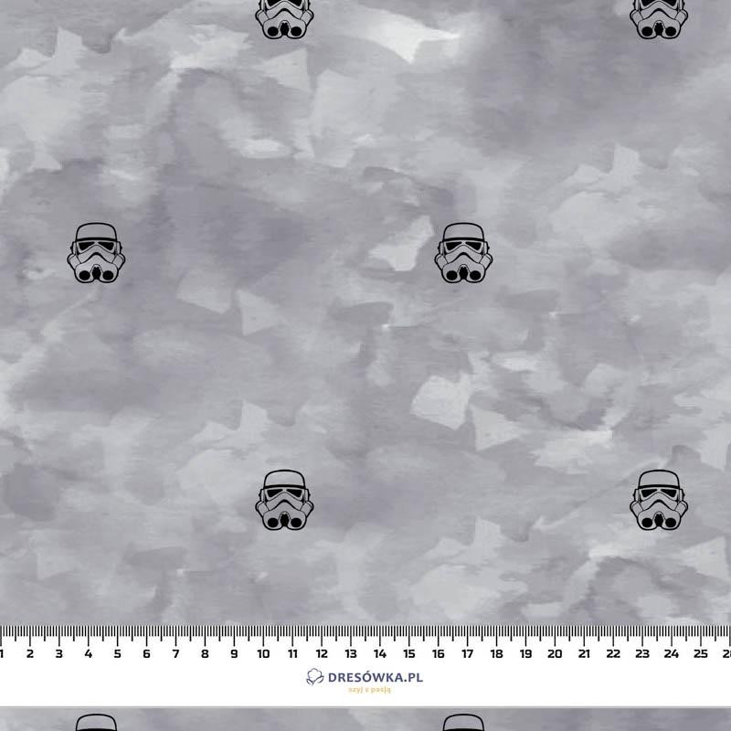 STORMTROOPERS (minimal) / CAMOUFLAGE pat. 2 (grey) - looped knit fabric