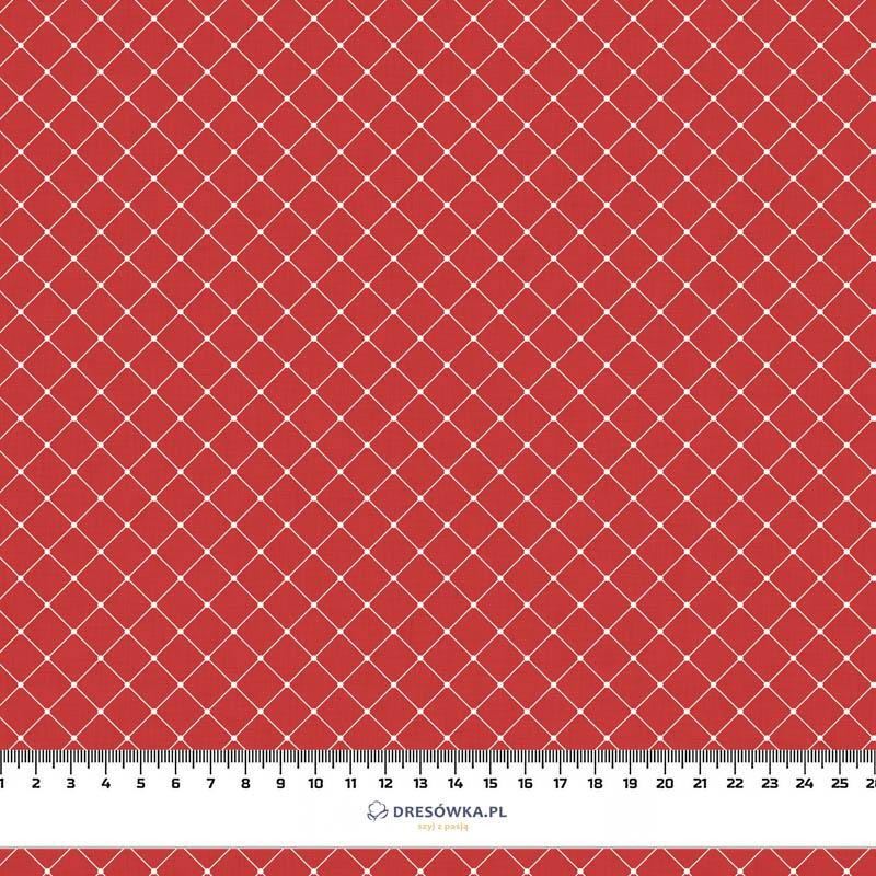 STITCH / red (VALENTINE'S MIX) - Waterproof woven fabric