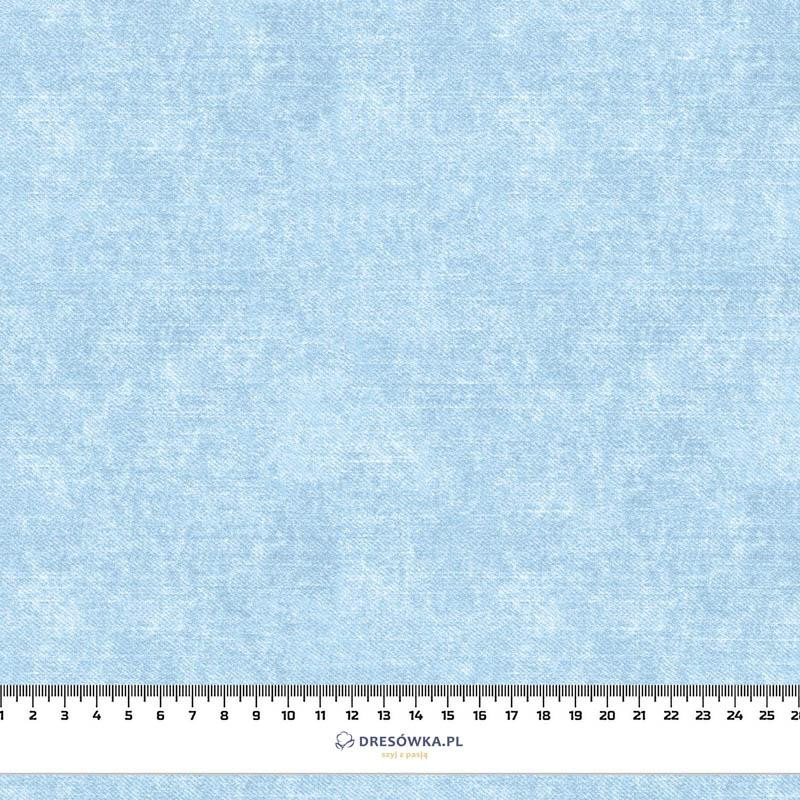 ACID WASH / LIGHT BLUE - looped knit fabric