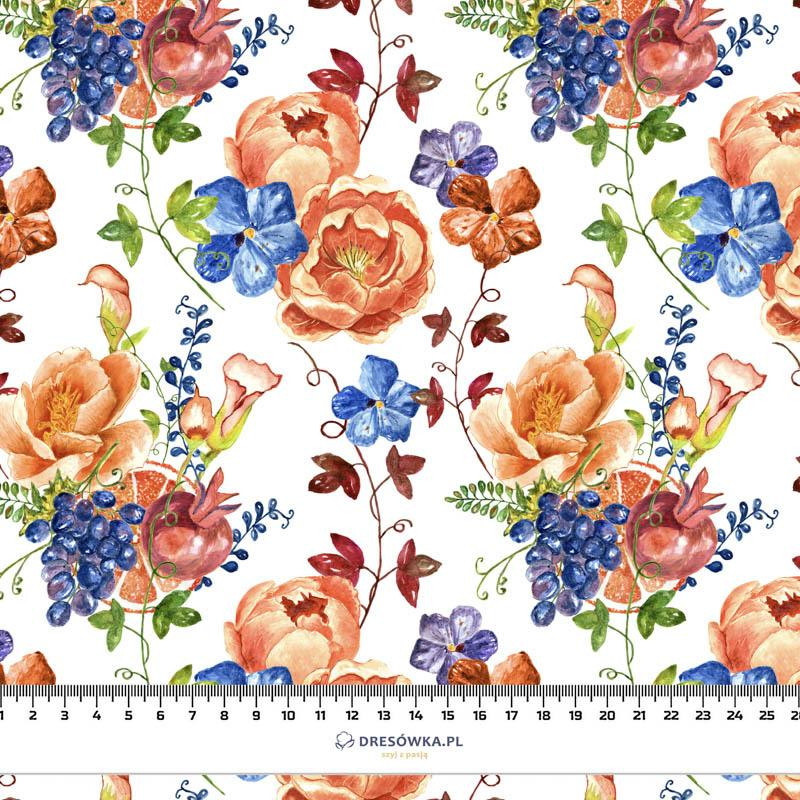 WILD ROSES AND PANSIES (BLOOMING MEADOW) - Waterproof woven fabric