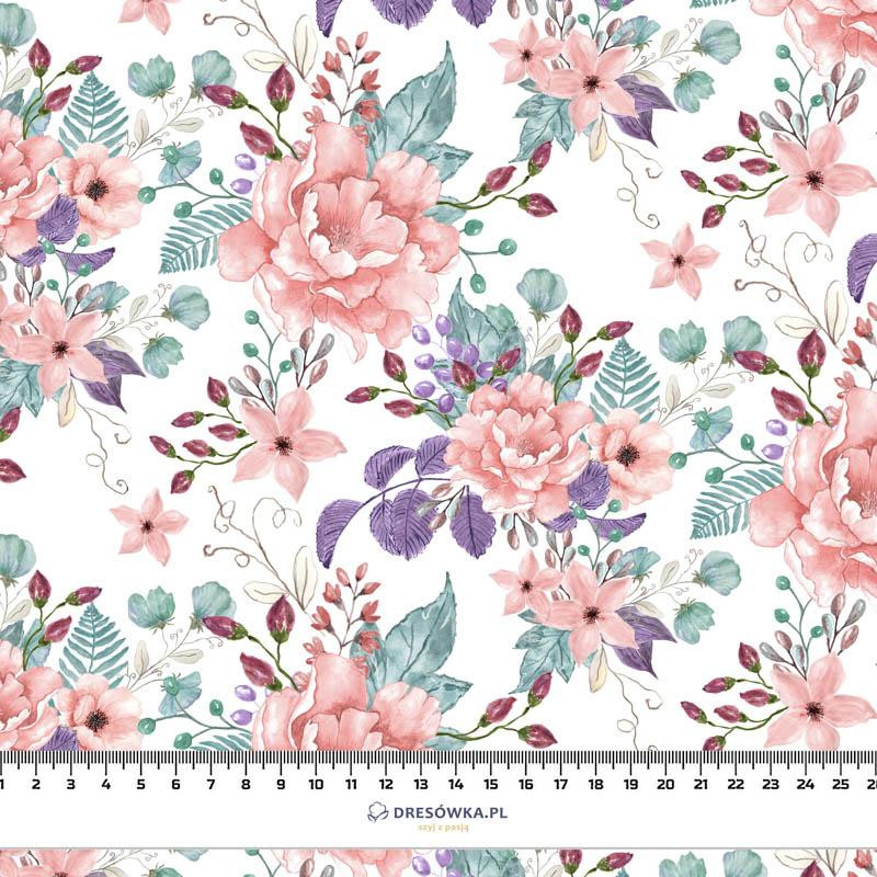 WILD ROSE FLOWERS PAT. 1 (BLOOMING MEADOW) - Waterproof woven fabric