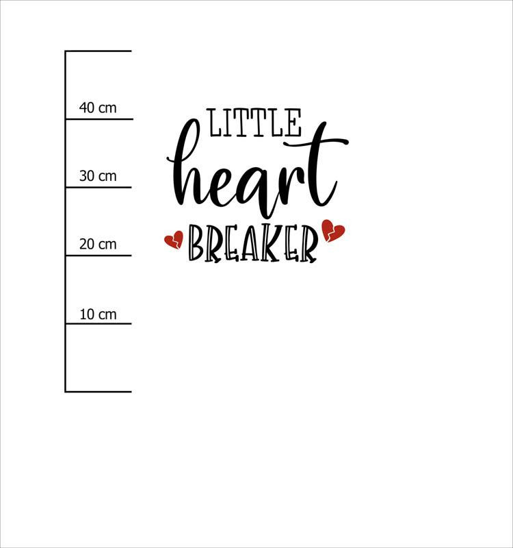 LITTLE HEART BREAKER (BE MY VALENTINE) - panel looped knit 75cm x 80cm