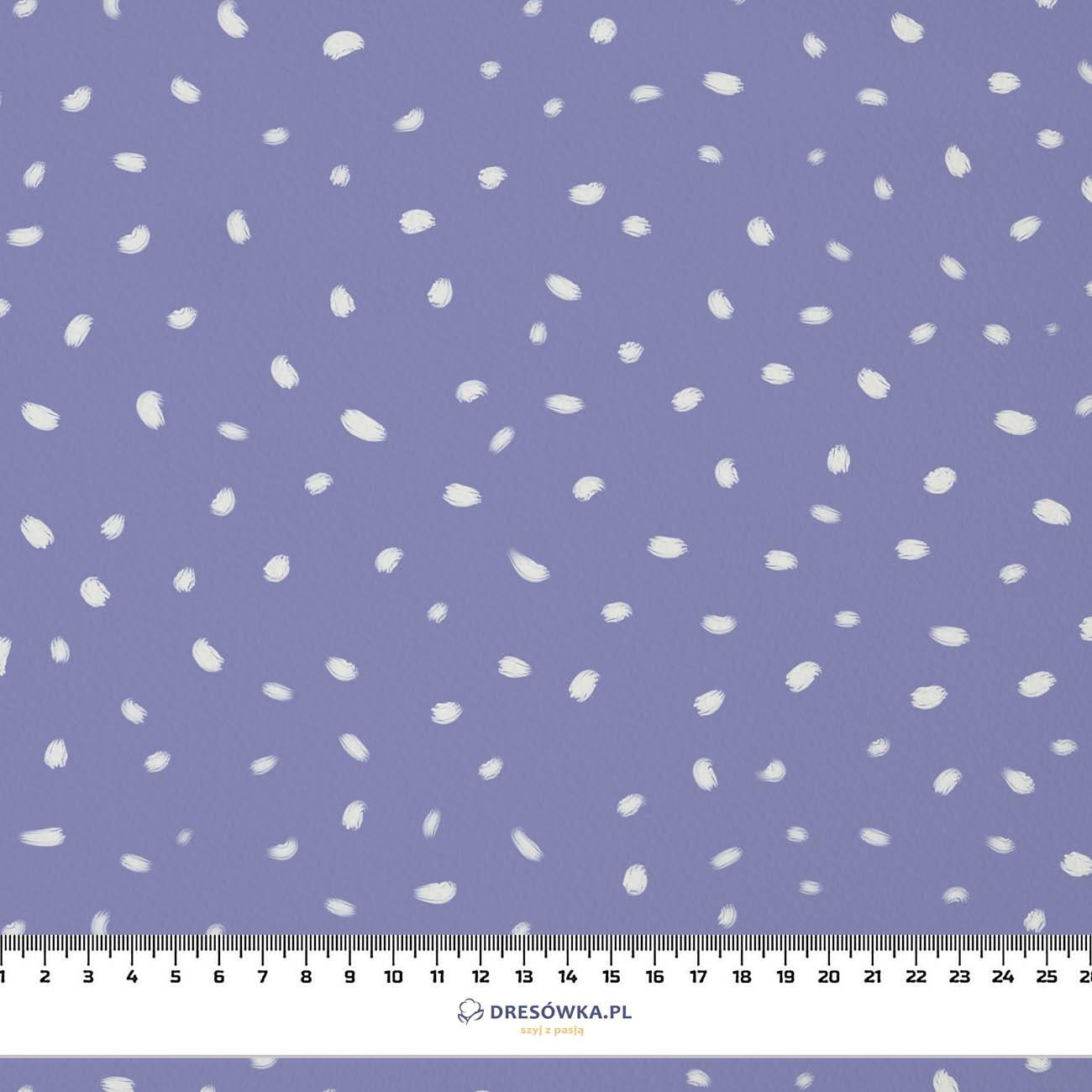 WHITE TRACES (Very Peri) - Cotton woven fabric