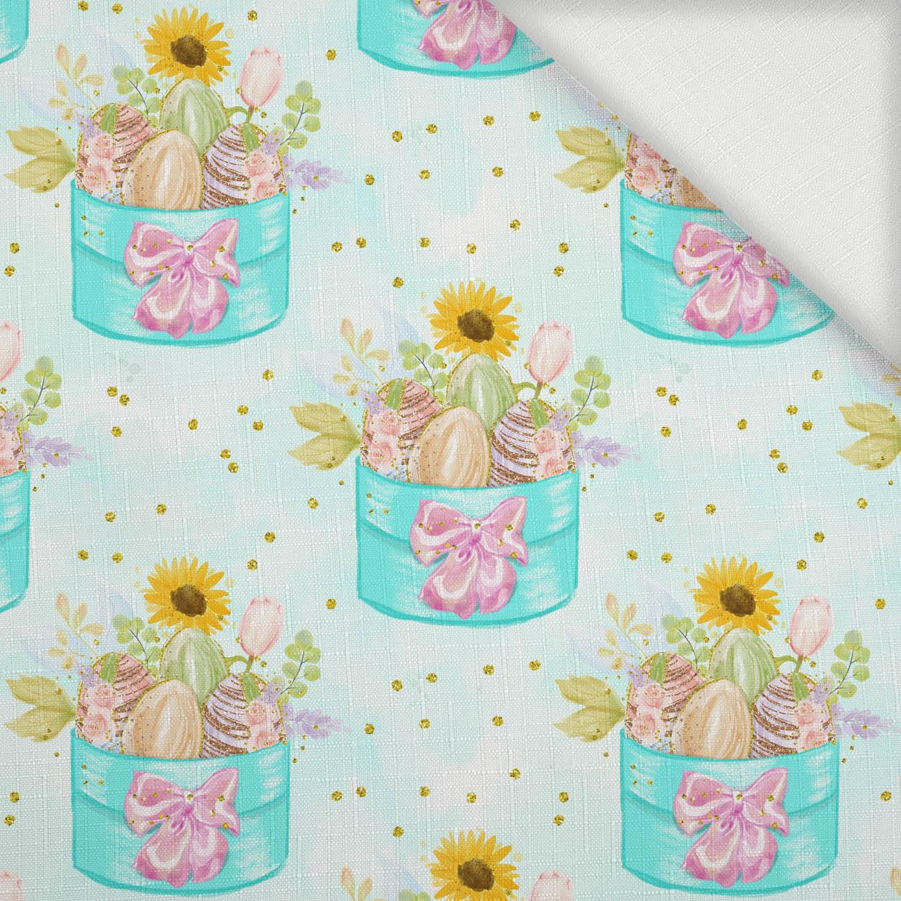EASTER BOX (CUTE BUNNIES) - Woven Fabric for tablecloths