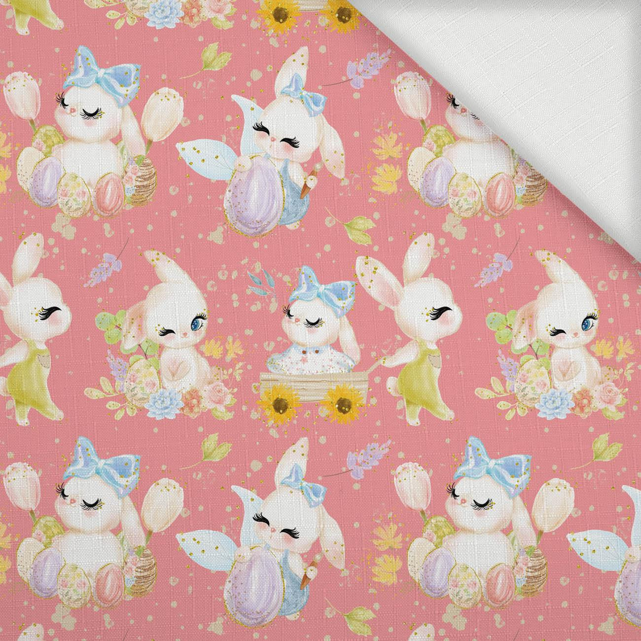 BUNNIES MIX (CUTE BUNNIES) - Woven Fabric for tablecloths