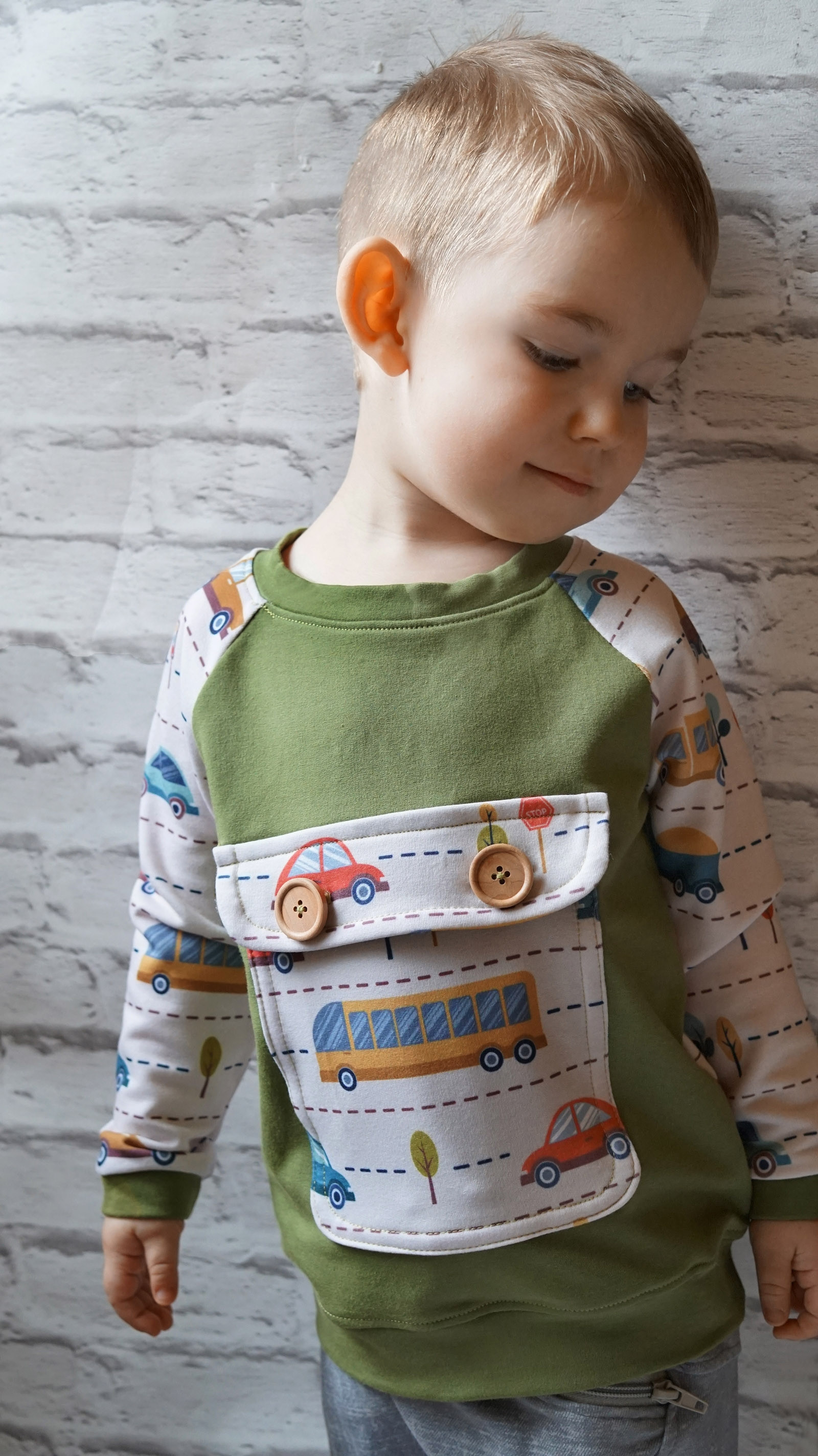 COLORFUL CARS - looped knit SP250