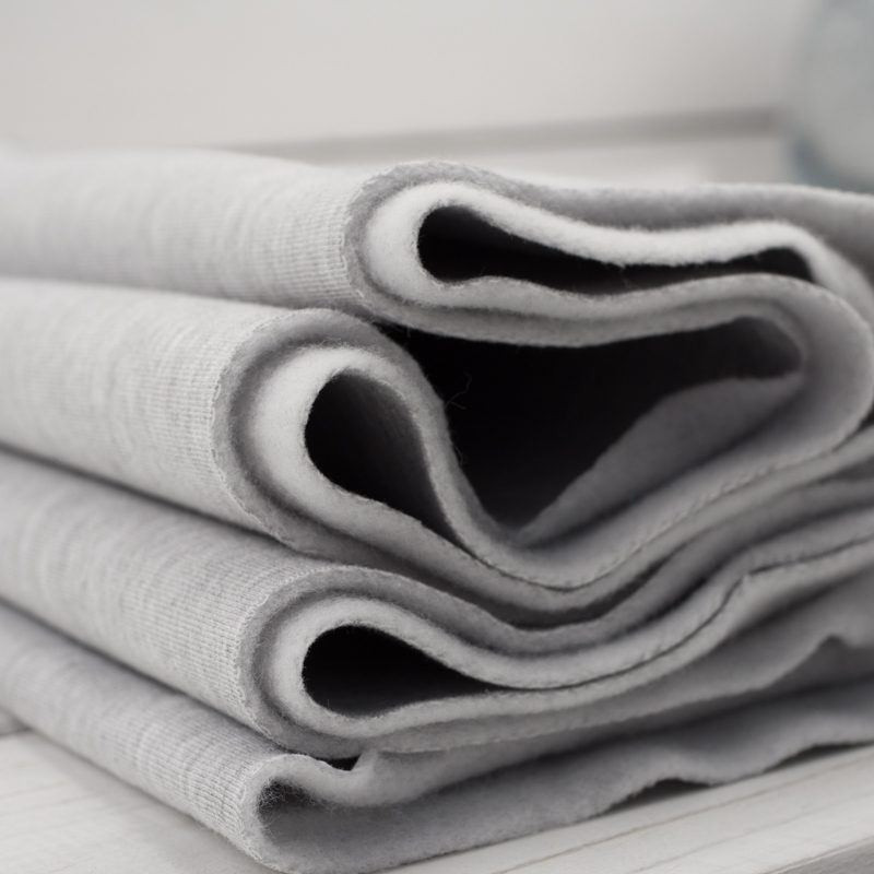 50cm - MELANGE LIGHT GREY - brushed knitwear with elastane 290g