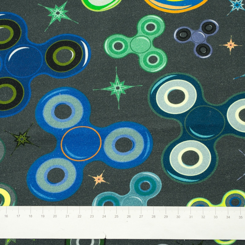 SPINNERS / grey - single jersey with elastane TE210