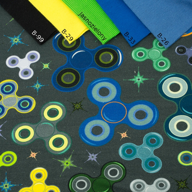 SPINNERS / grey - single jersey with elastane TE210