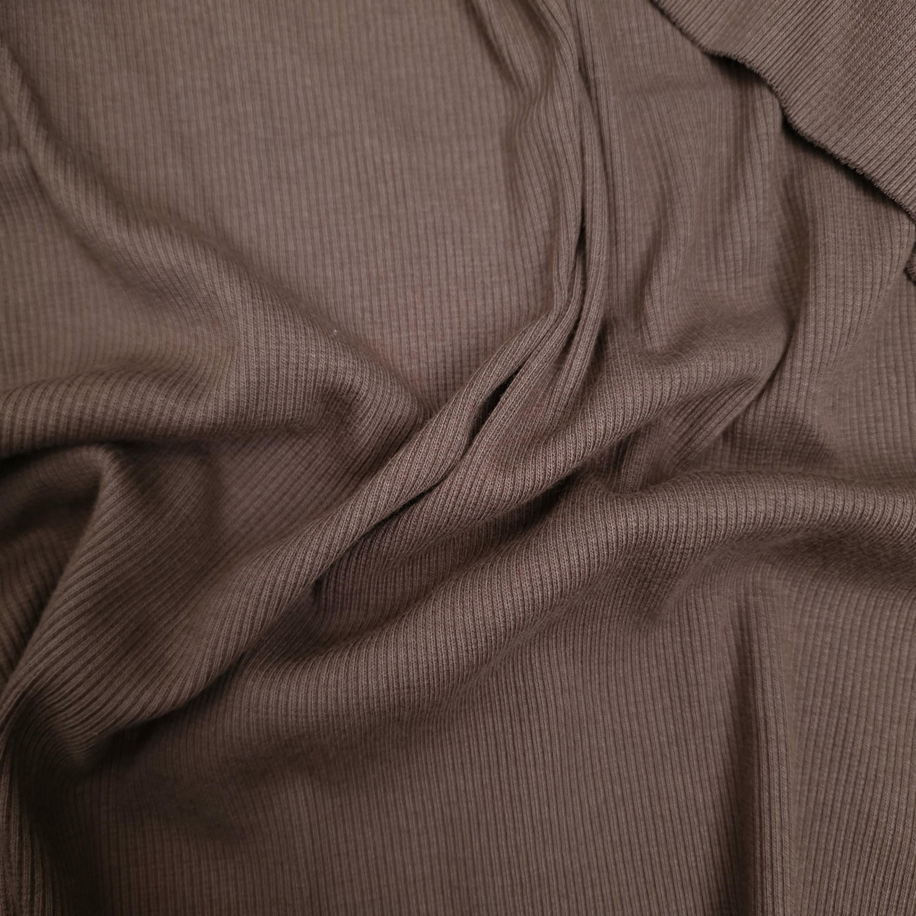 Ribbed knit fabric - ESPRESSO (D-246) 