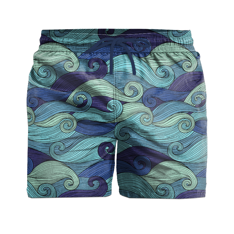 Men's swim trunks - WAVES - sewing set