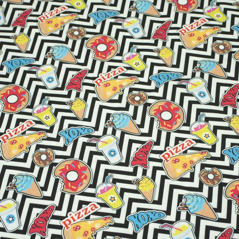 130cm FAST FOOD - quick-drying woven fabric