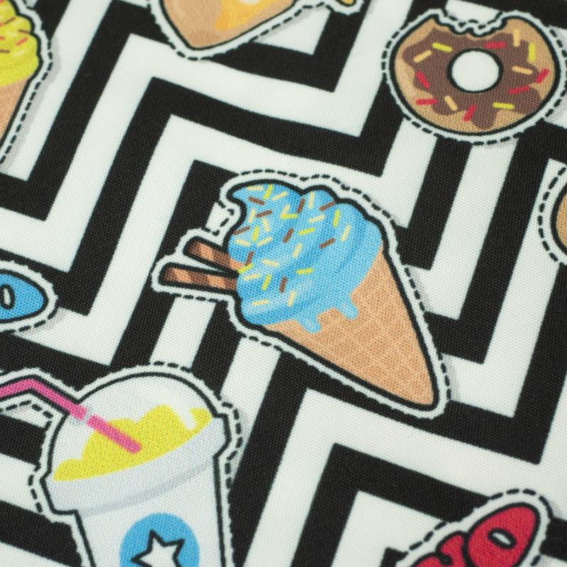 130cm FAST FOOD - quick-drying woven fabric