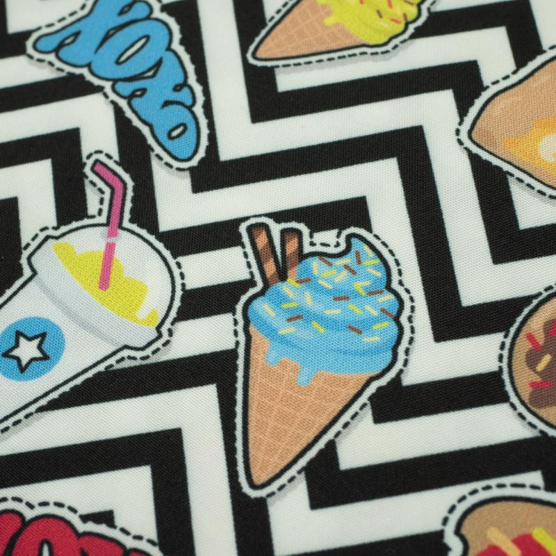 130cm FAST FOOD - quick-drying woven fabric