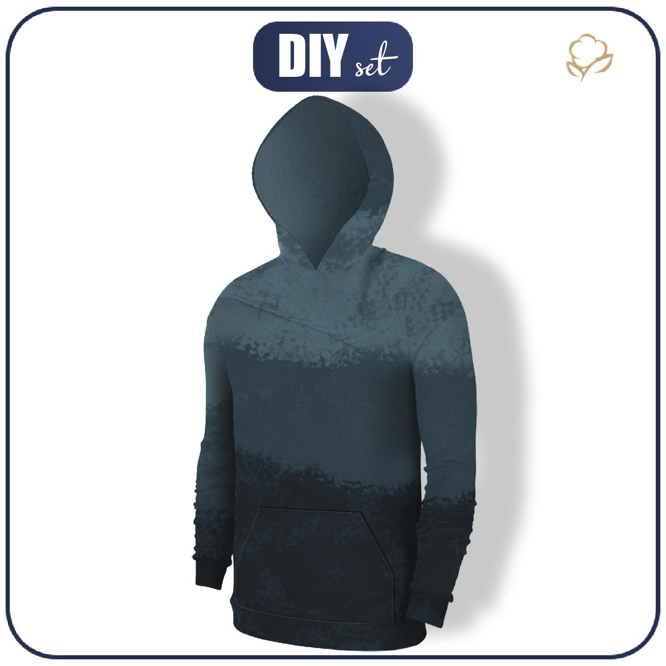 MEN’S HOODIE (COLORADO) - GRUNGE PAT. 3 - sewing set