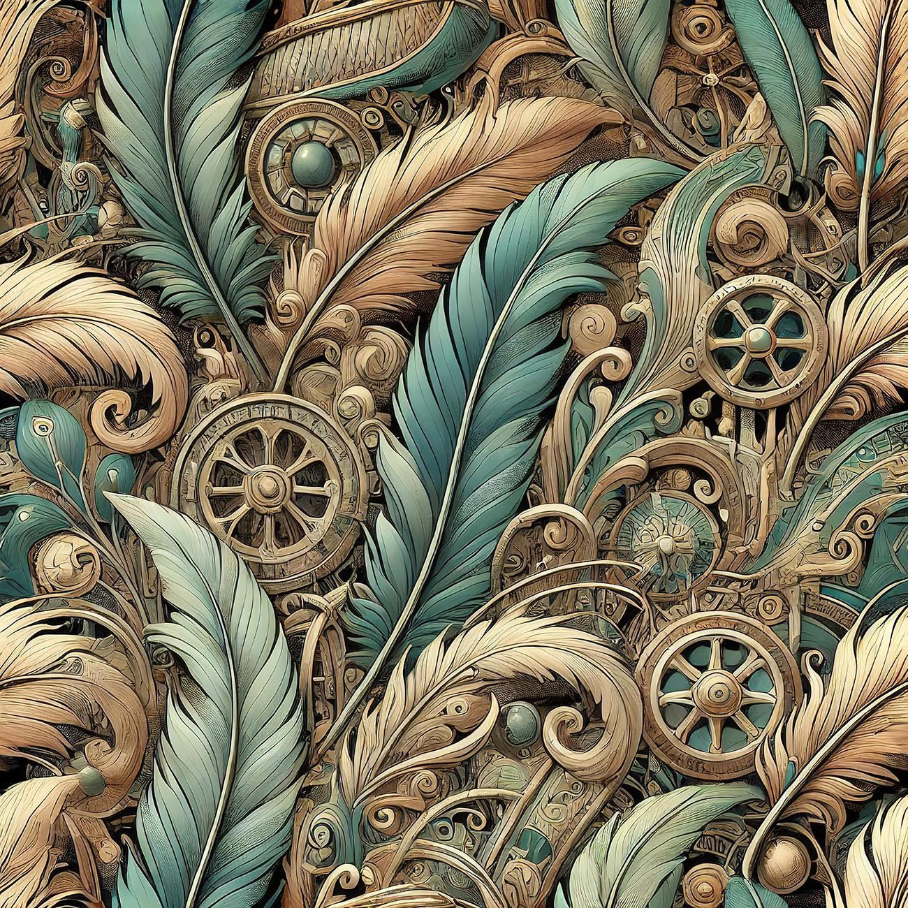 FLOWERS WZ.36 - viscose woven fabric