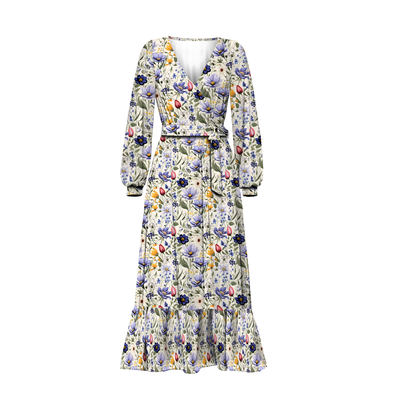 FLOWERS wz.4 - Viscose jersey