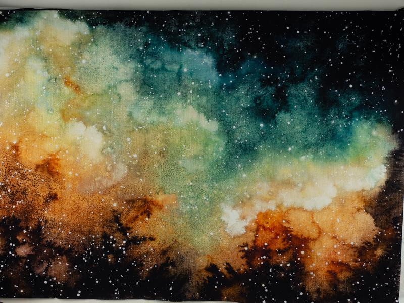 GALACTIC JOURNEY - panoramic panel looped knit SP250