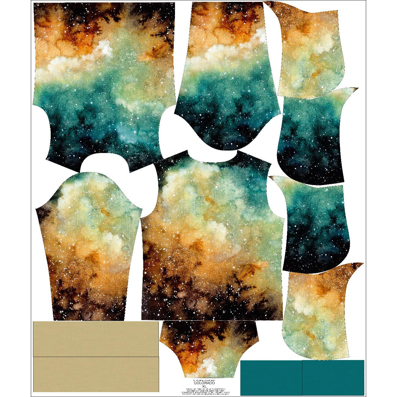 MEN’S HOODIE (COLORADO) - GALACTIC JOURNEY - sewing set 
