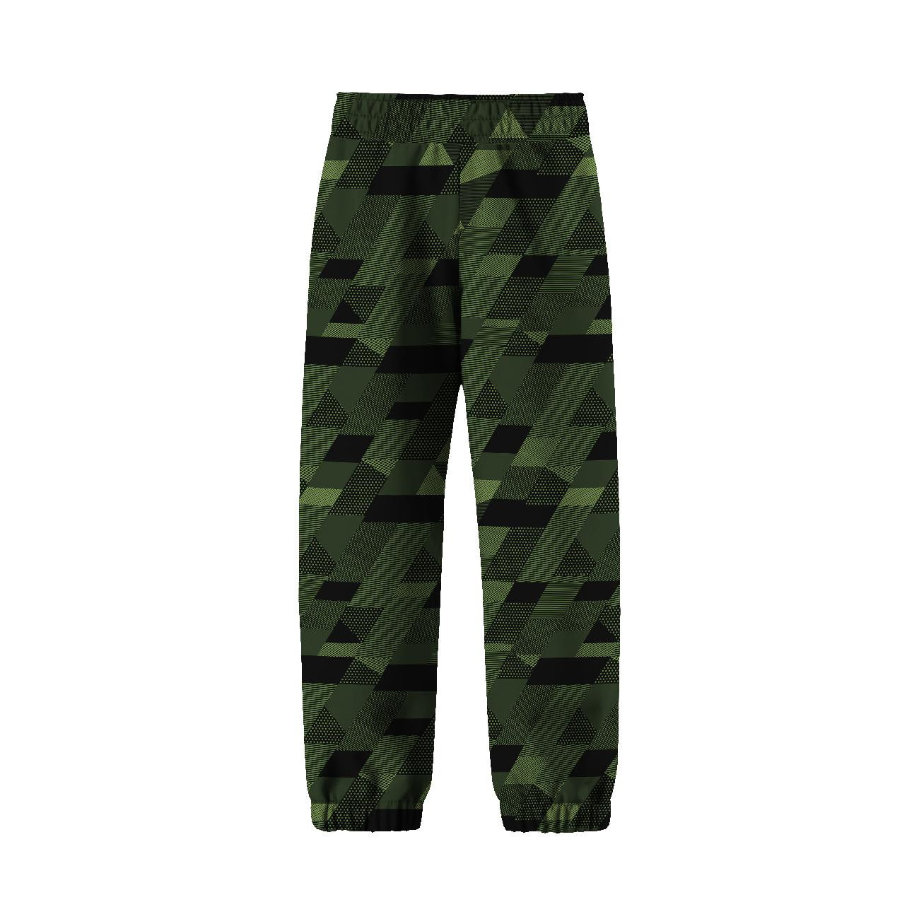 CHILDREN'S SOFTSHELL TROUSERS (YETI) - GEOMETRYCZNE MORO WZ. 1 - sewing set