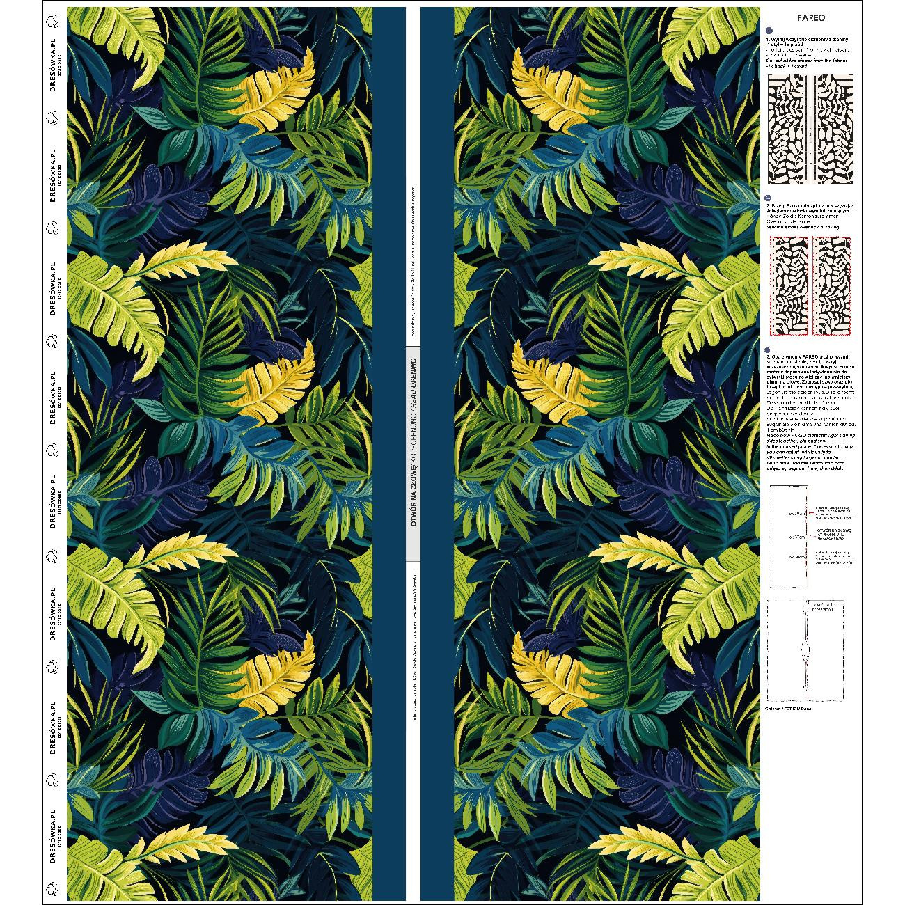 PAREO - GREEN LEAVES PAT.2 - sewing set