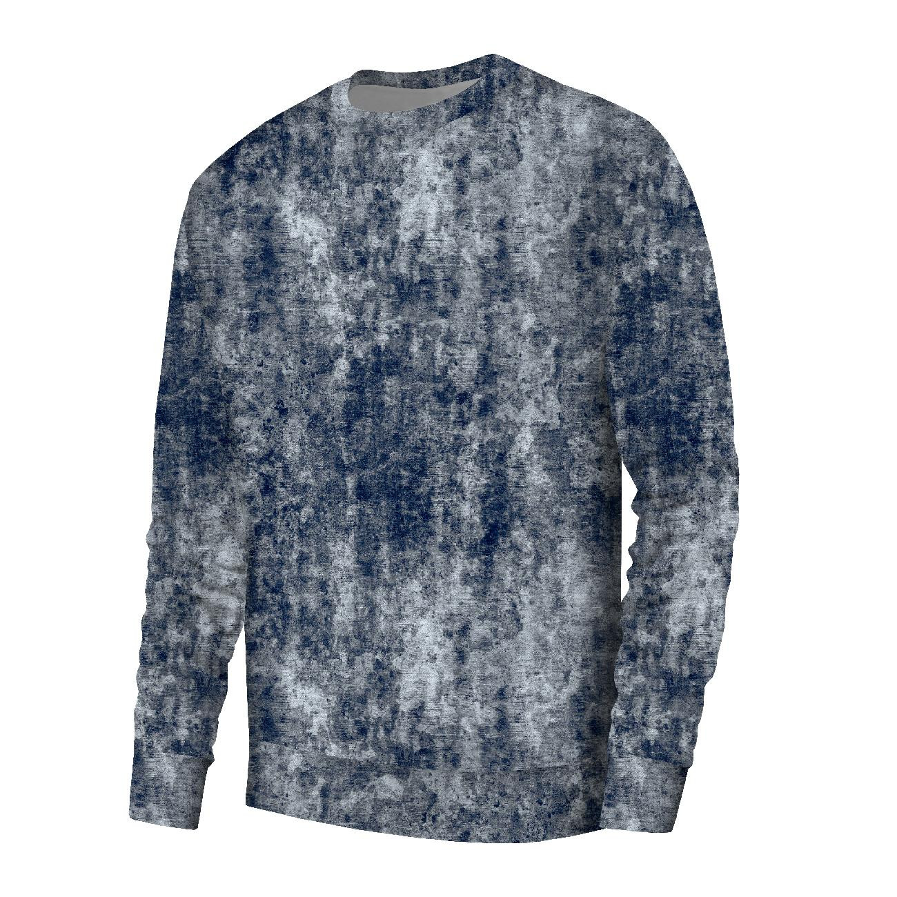 MEN’S SWEATSHIRT (OREGON) BASIC - GRUNGE (navy) - sewing set