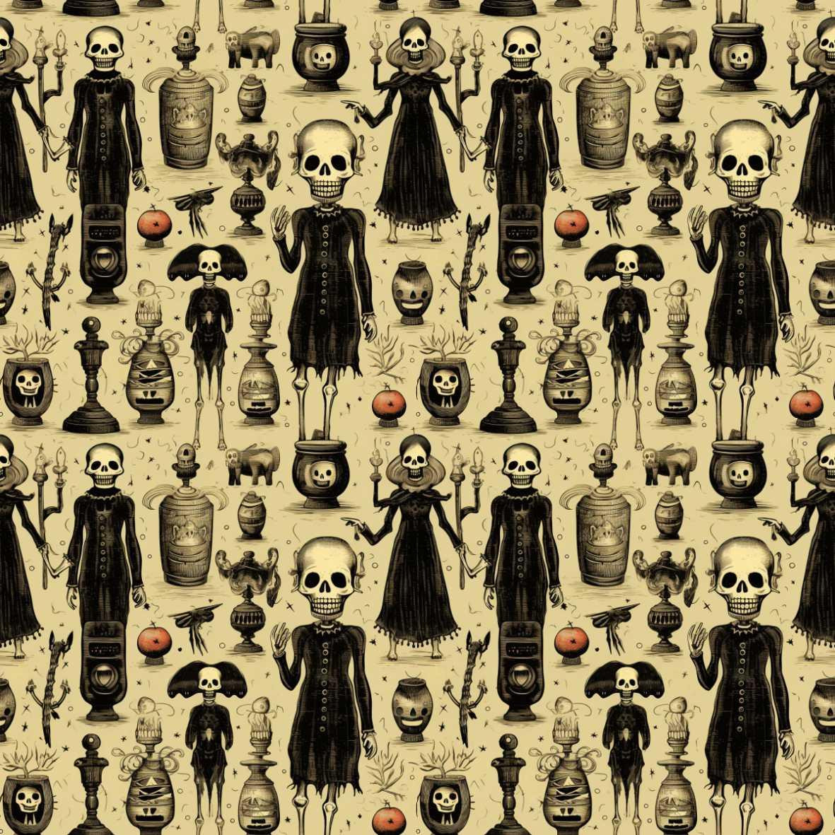 HALLOWEEN wz.2 - looped knit fabric