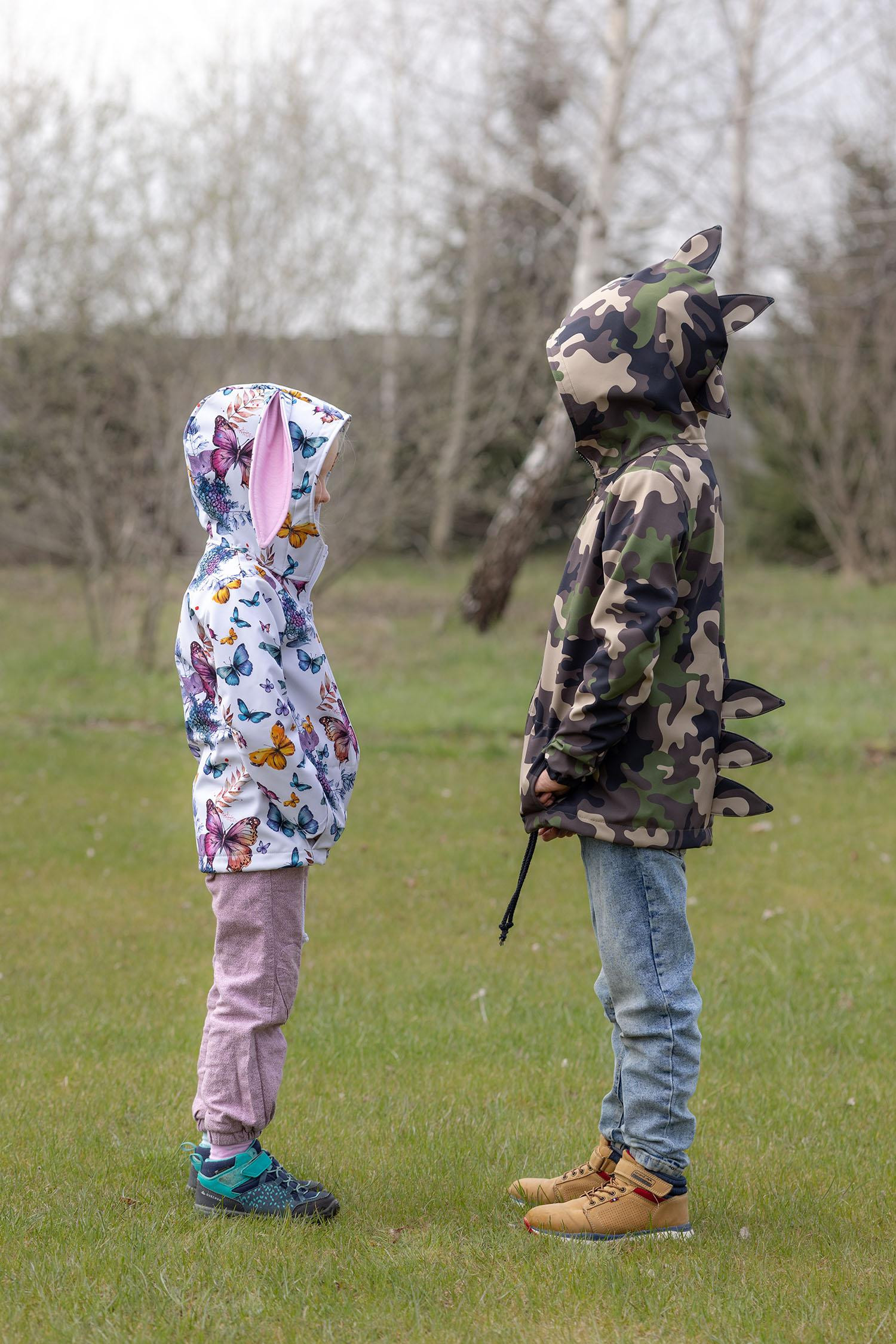 KIDS JACKET TEDDY (ZOE) - PANDY / FLOWERS - sewing set