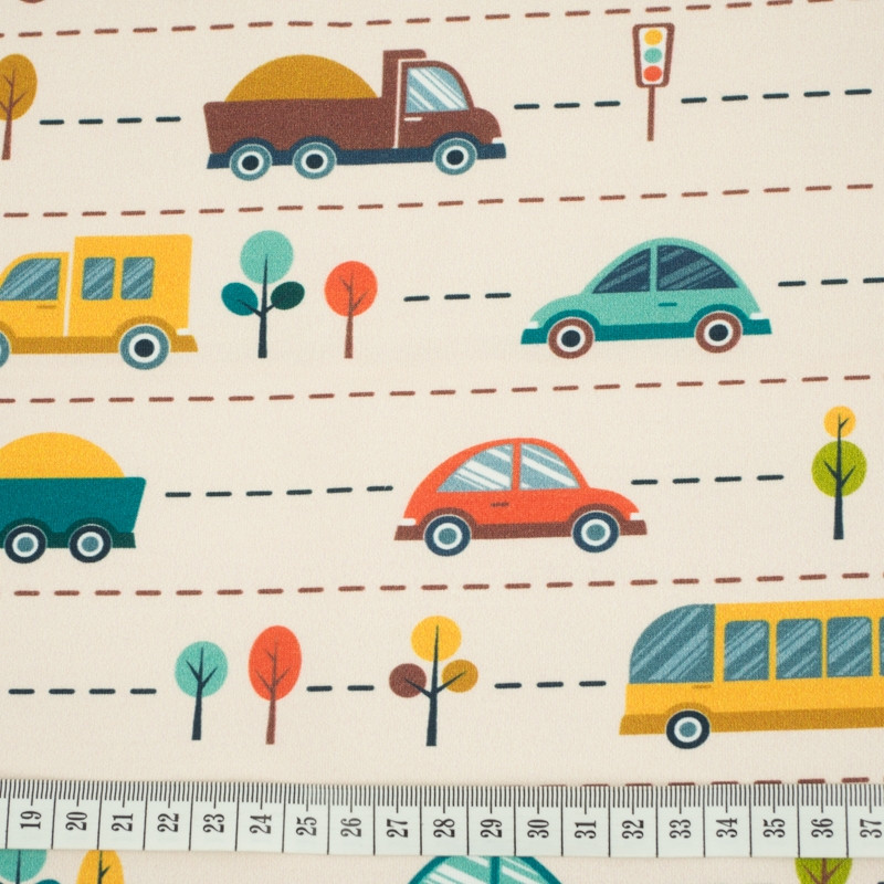 COLORFUL CARS - looped knit SP250