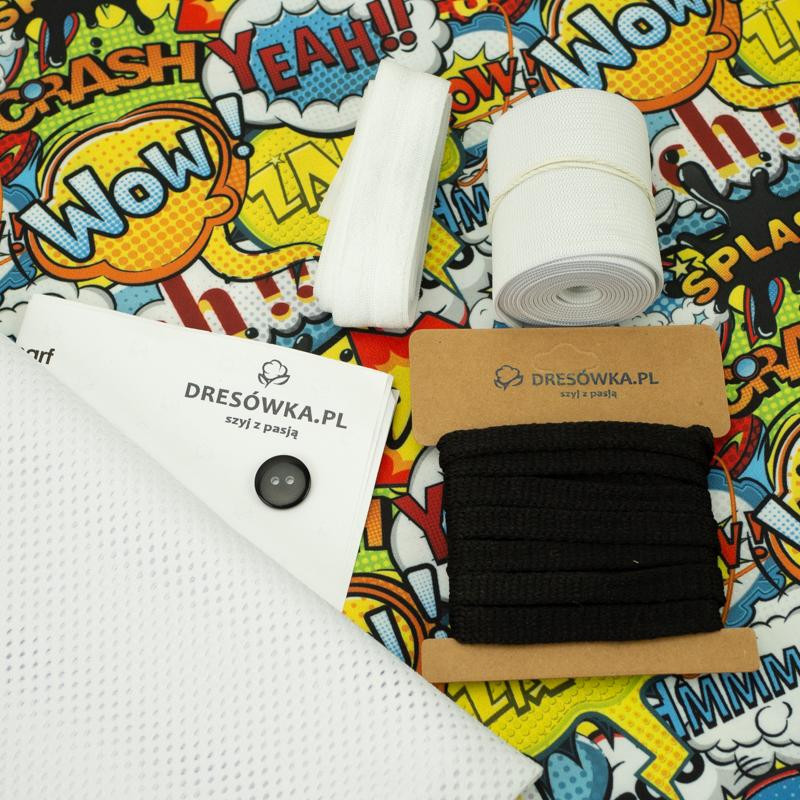 Men's swim trunks - COMIC BOOK - sewing set