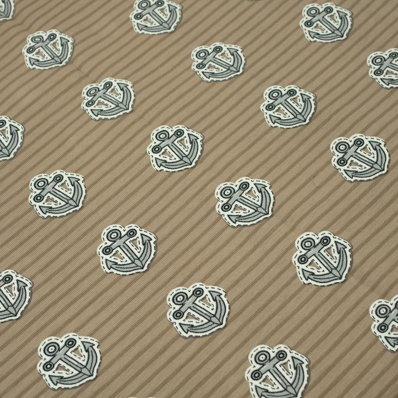 ANCHORS / pirates - light brown - single jersey TE210