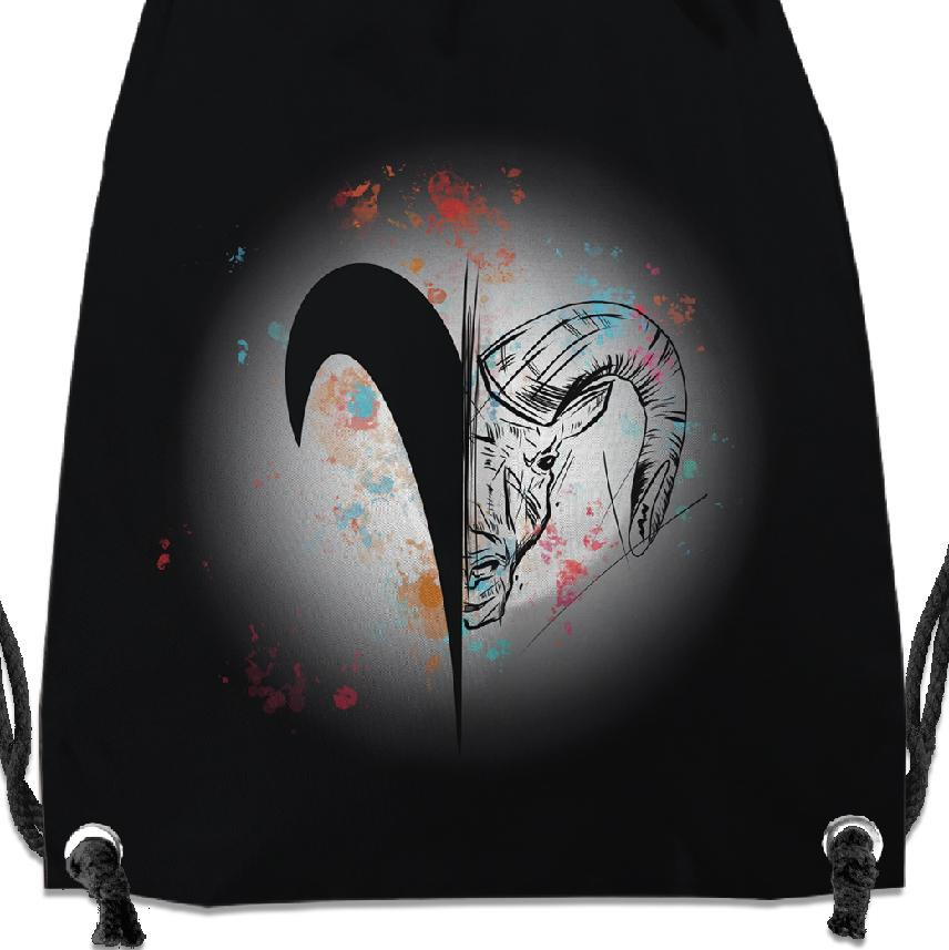 GYM BAG - ARIES (ZODIACS) / black