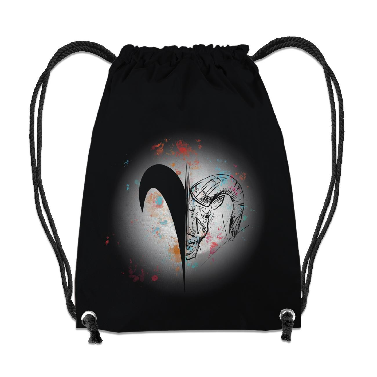 GYM BAG - ARIES (ZODIACS) / black